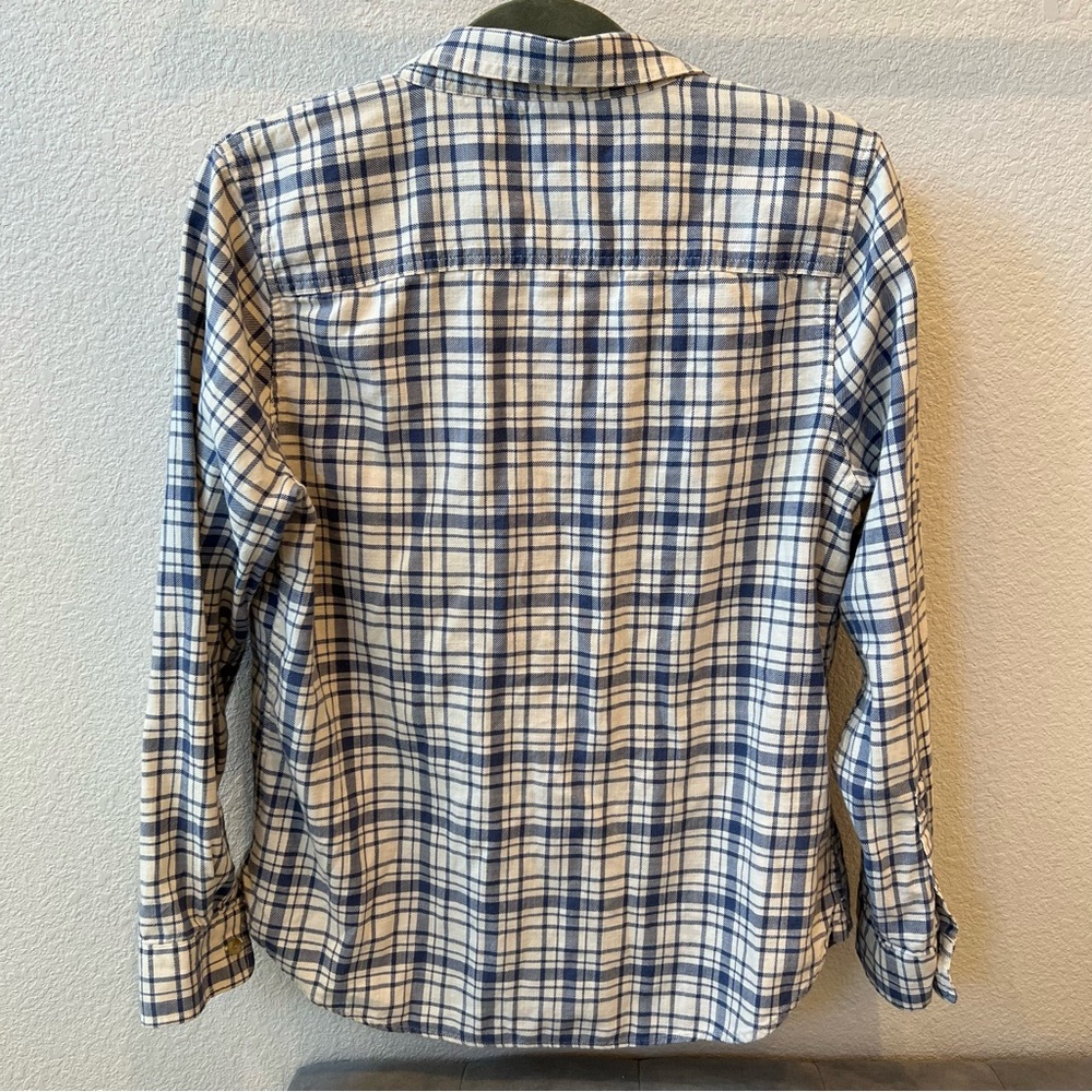 L.L.BEAN Women’s Heritage Washed Twill Shirt Long Sleeve Plaid - Picture 5 of 9